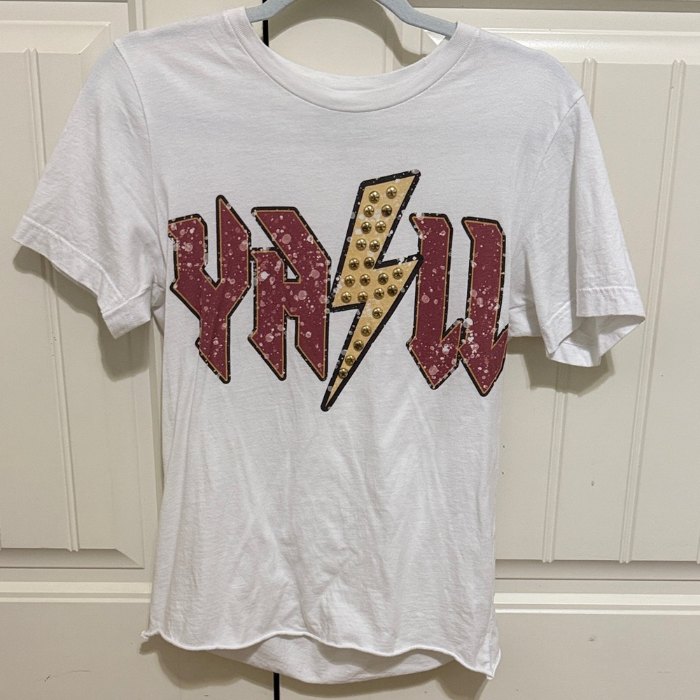 YAAS White and Red Kids T-Shirt